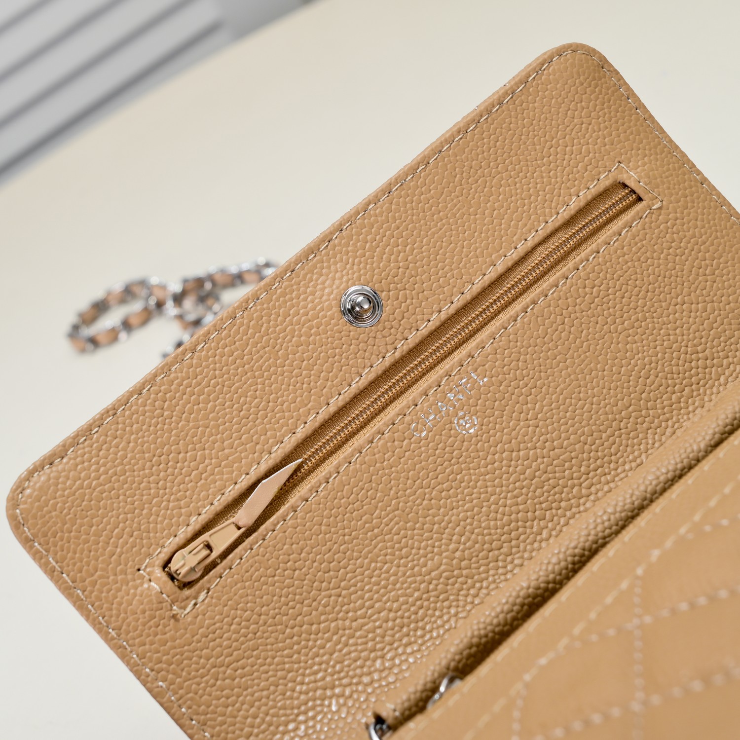 Chanel Woc Caviar Classic Silver Hardware Shoulder Bag Handbag