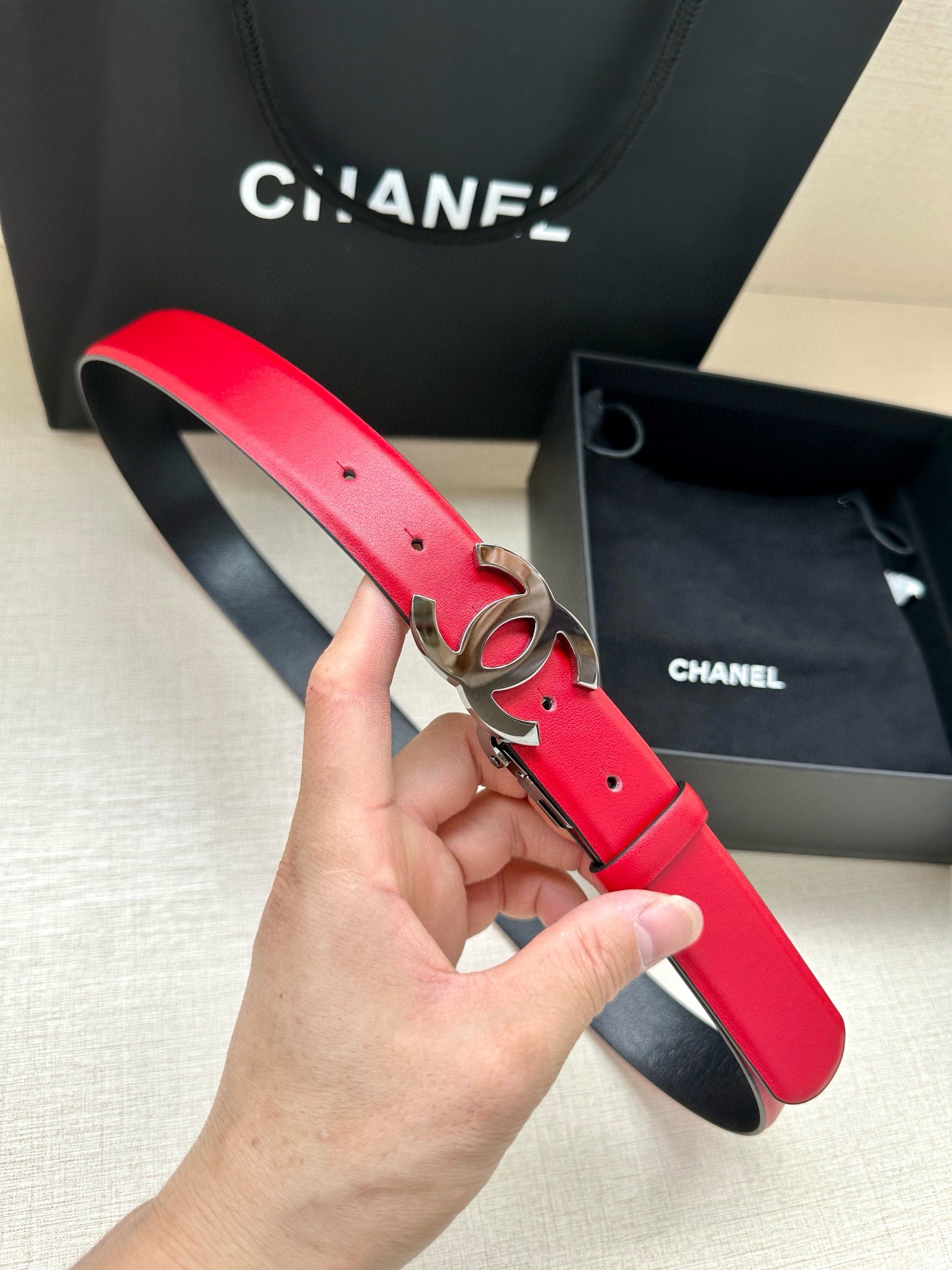 Chanel Leather Belts 1:1 Mirror Version