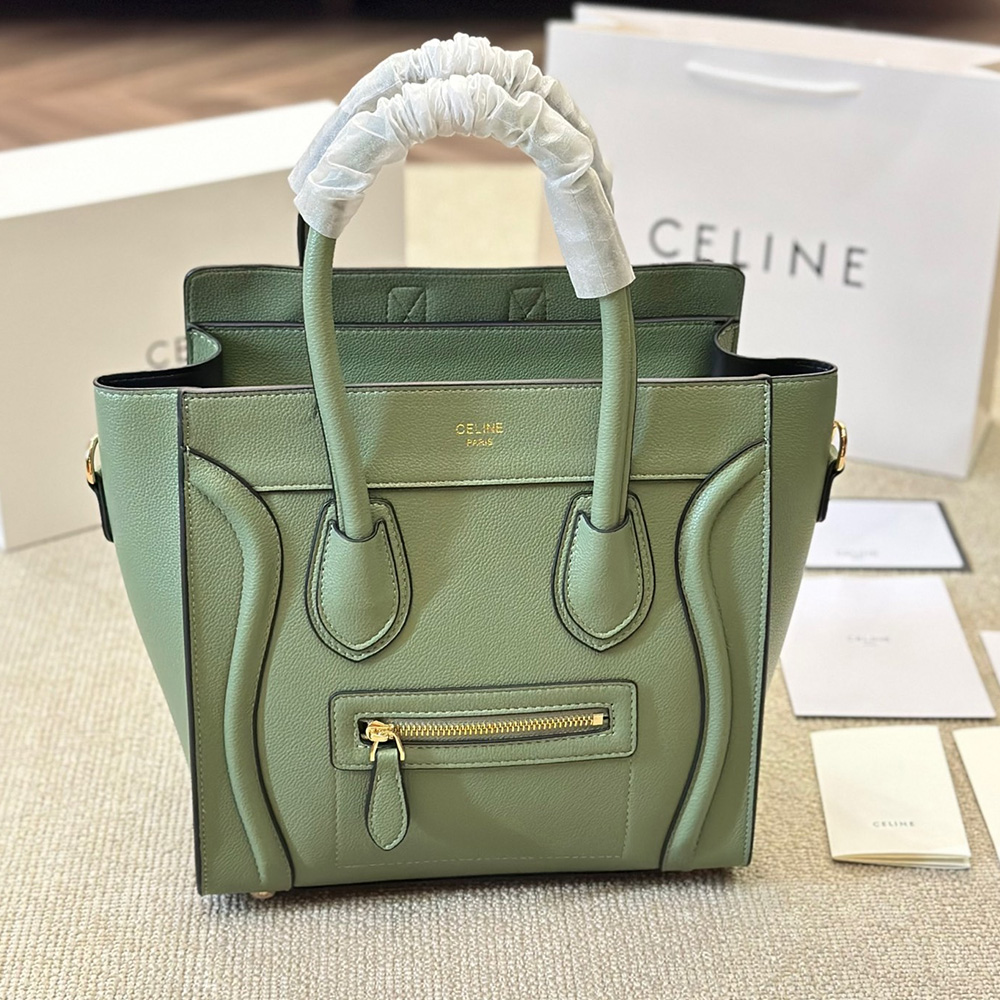 Celine Luggage Smiley leather handbag crossbody bag  (Replica)