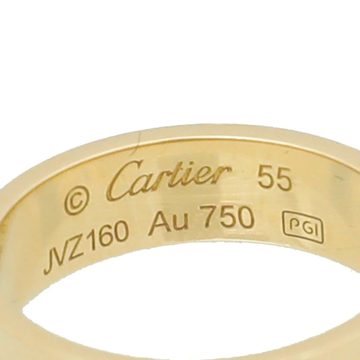 Cartier 18K Yellow Gold Love Ring 55