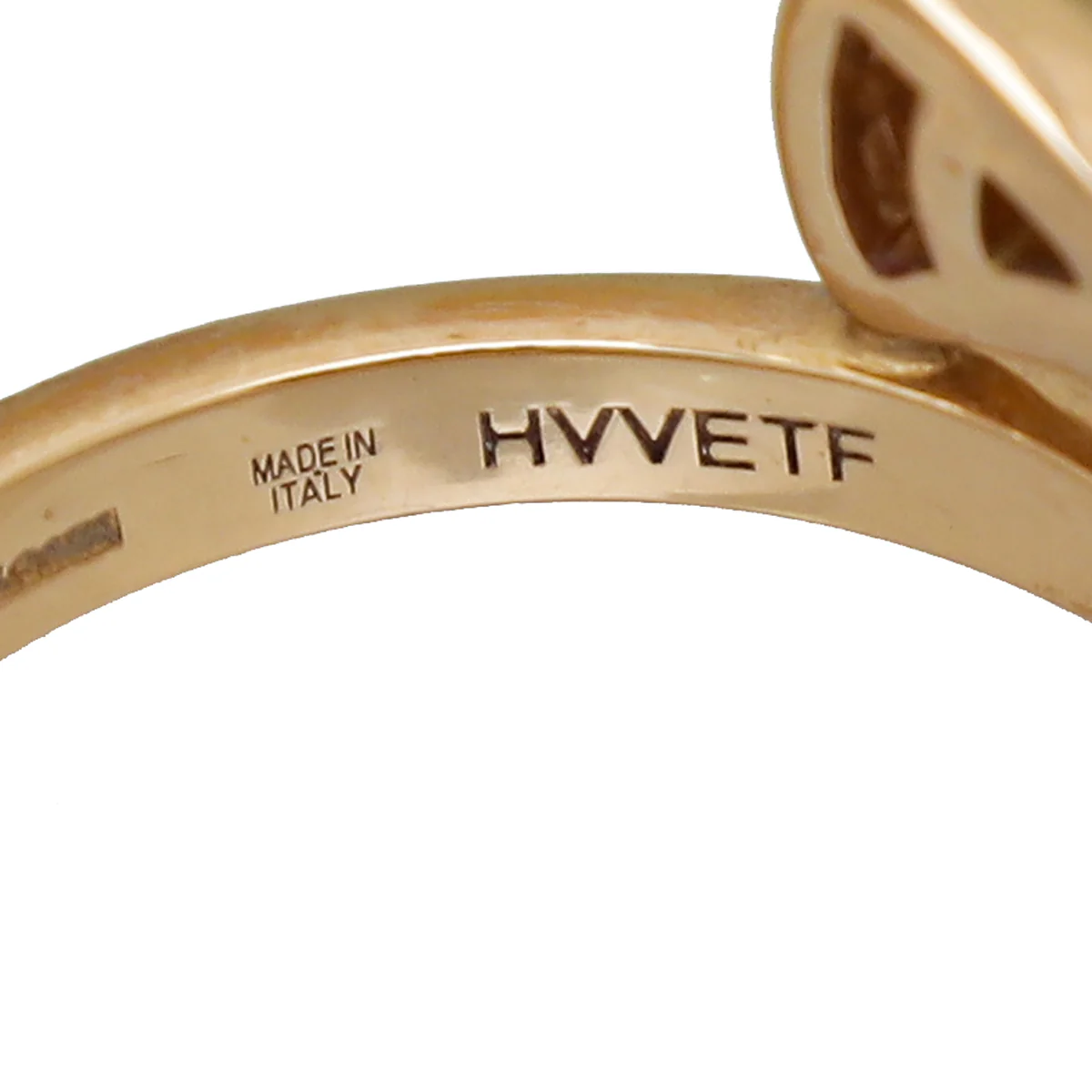 Bvlgari 18K Pink Gold MOP Diamond Diva's Dream Ring