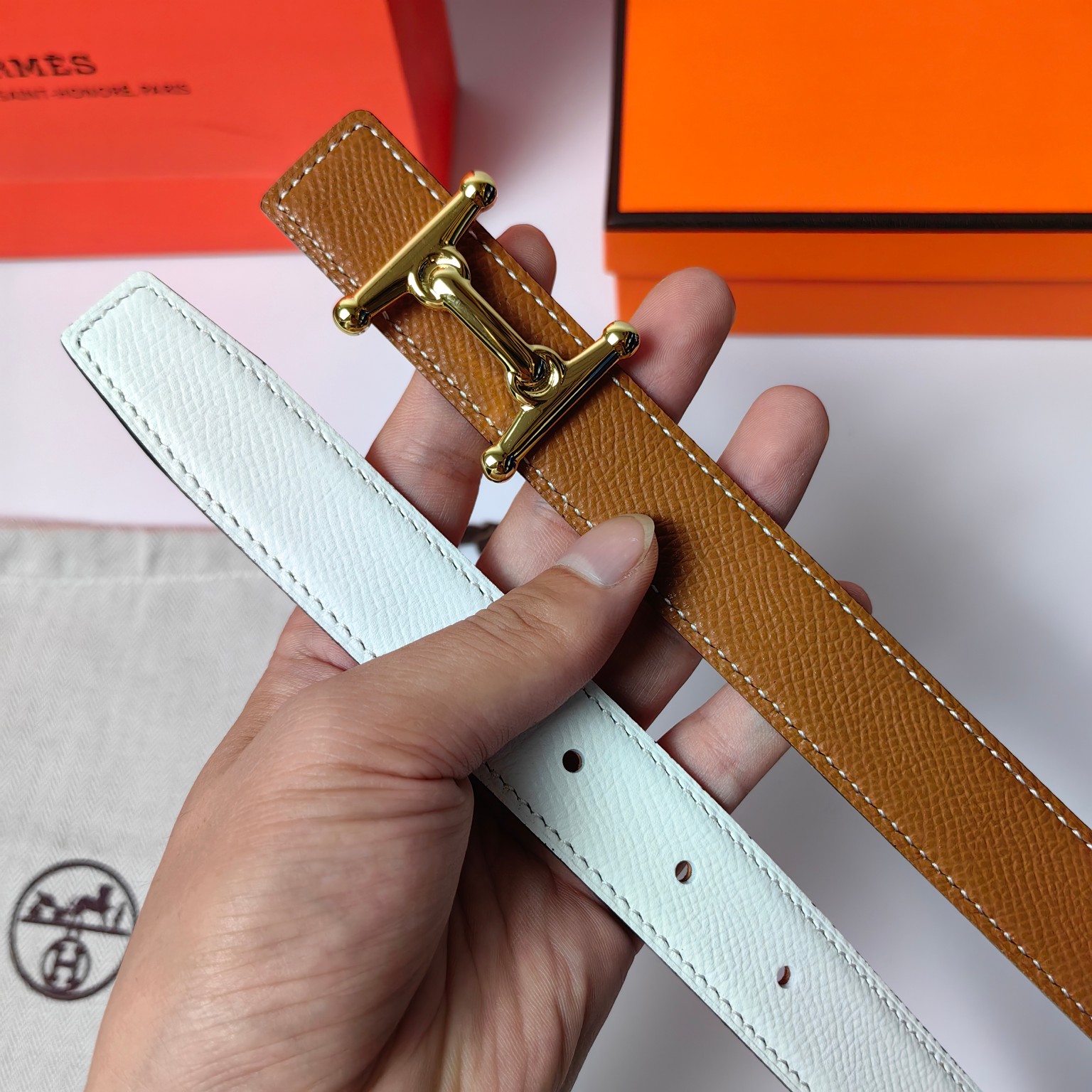 Hermes Leather Belts 1:1 Mirror Version
