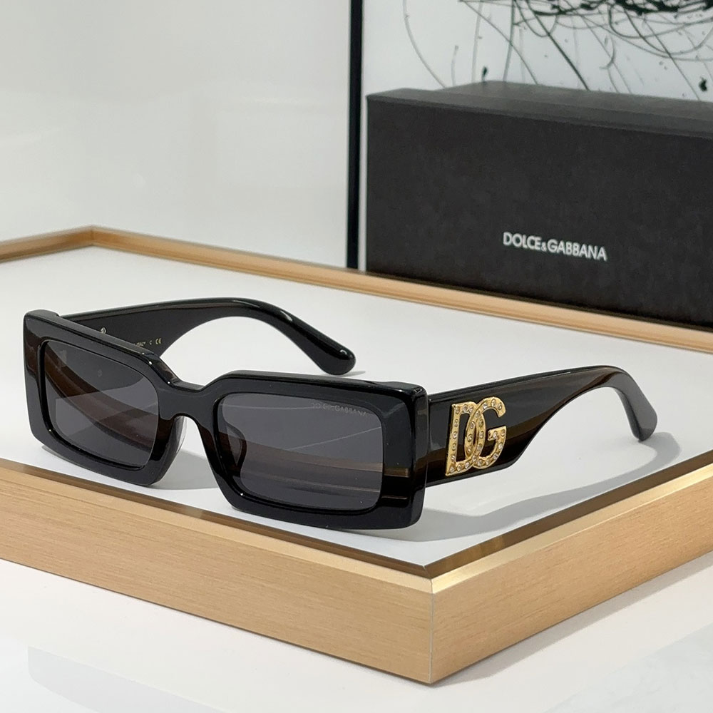 DOLCE & GABBAN DG Small Box Logo Mirror leg  Sunglasses Top quality （Replica）