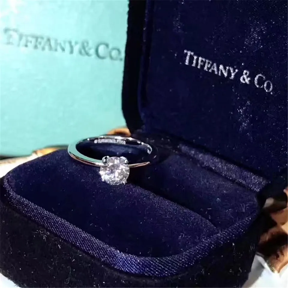 Best Selling Tiffany Harmony Ring Round Crystal Engagement Women Meet Fashion GRP06731