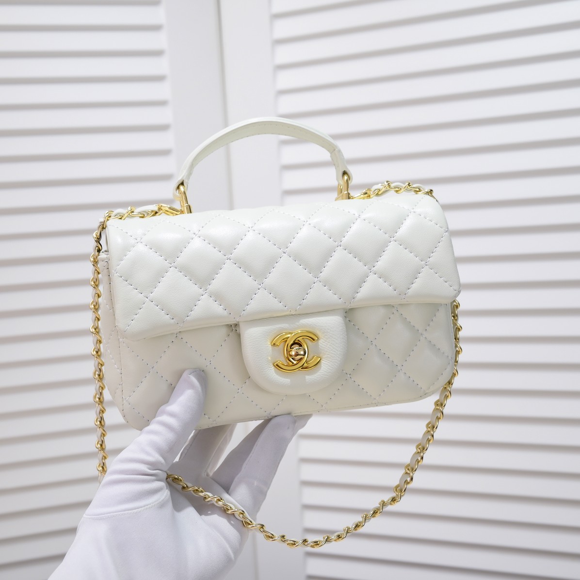 Chanel Handle Shoulder Bag Handbag