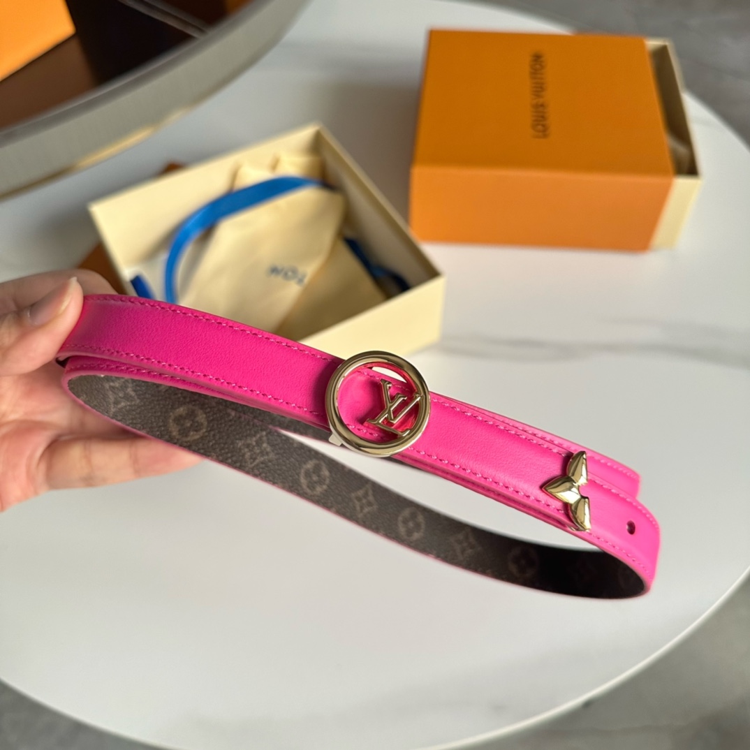 Louis Vuitton LV Leather Belts 1:1 Mirror Version