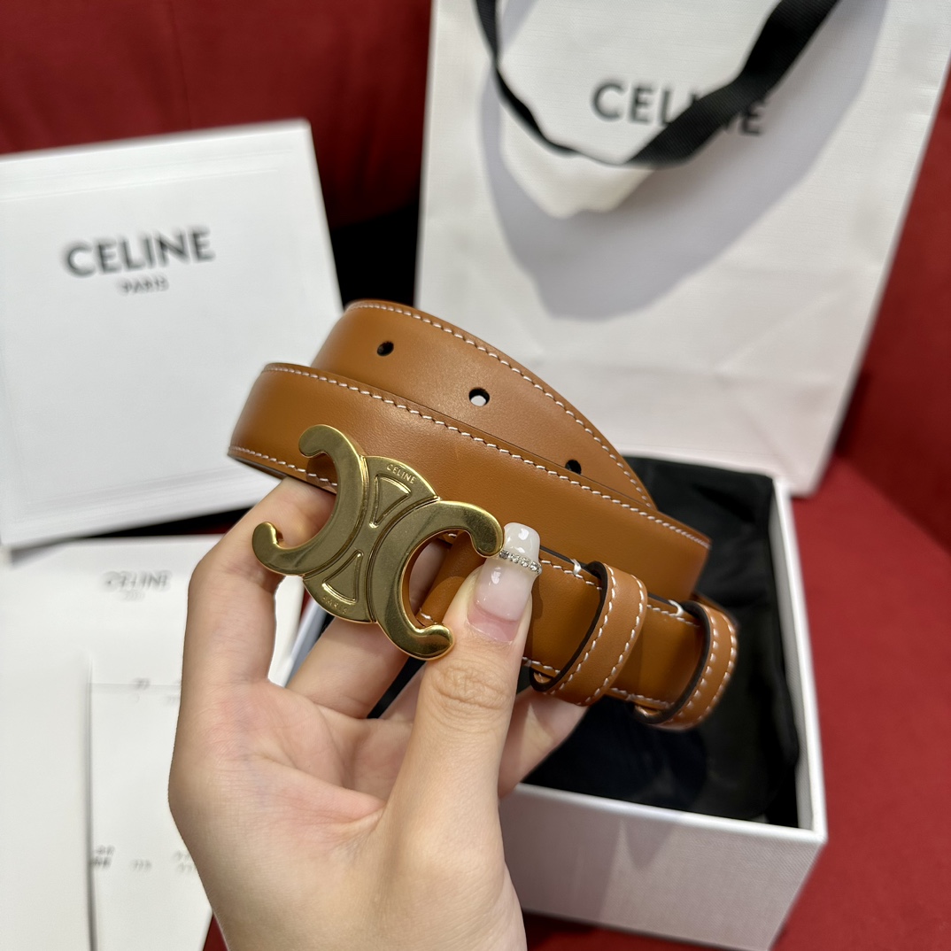 Celine Leather Belts 1:1 Mirror Version