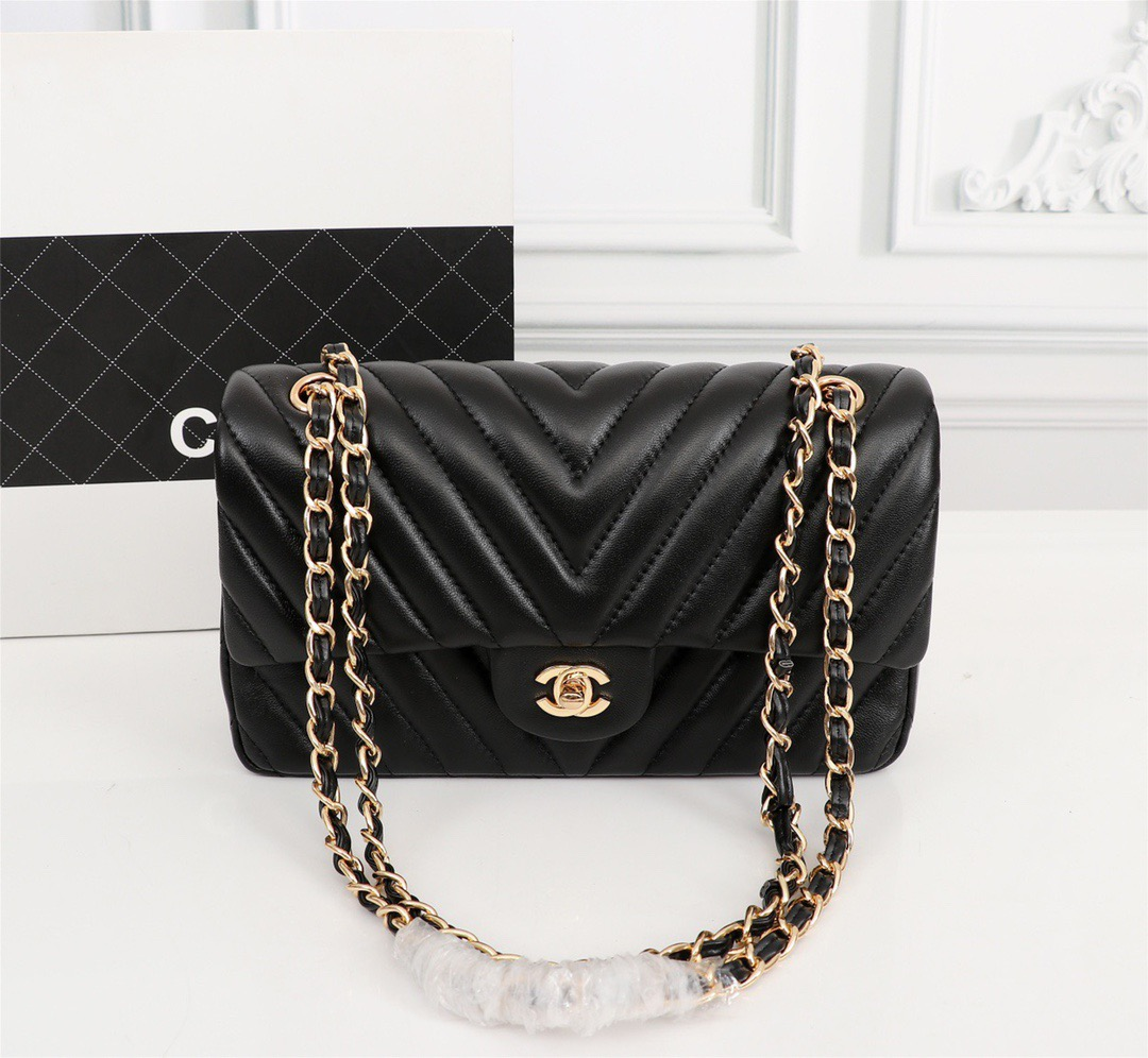 Chanel Clacssic Flap CF Chain Shoulder Strap Bag (Replica）