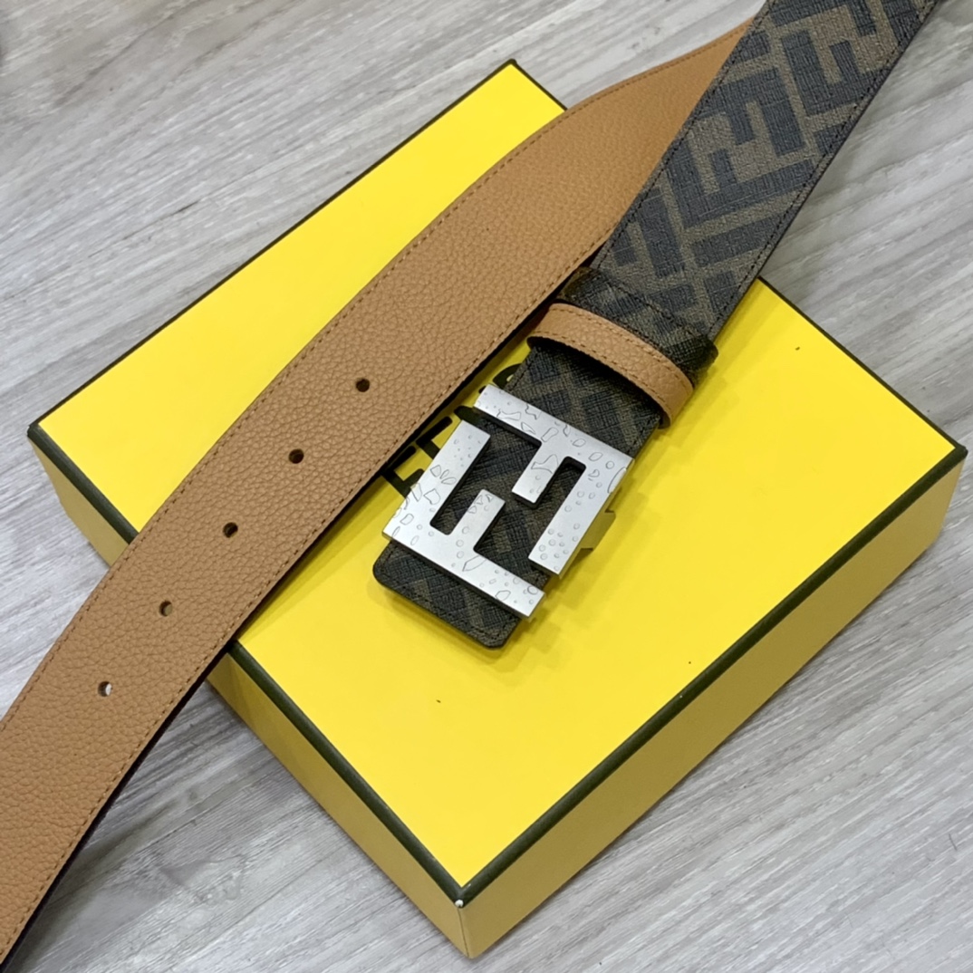 Fendi Leather Belts 1:1 Mirror Version