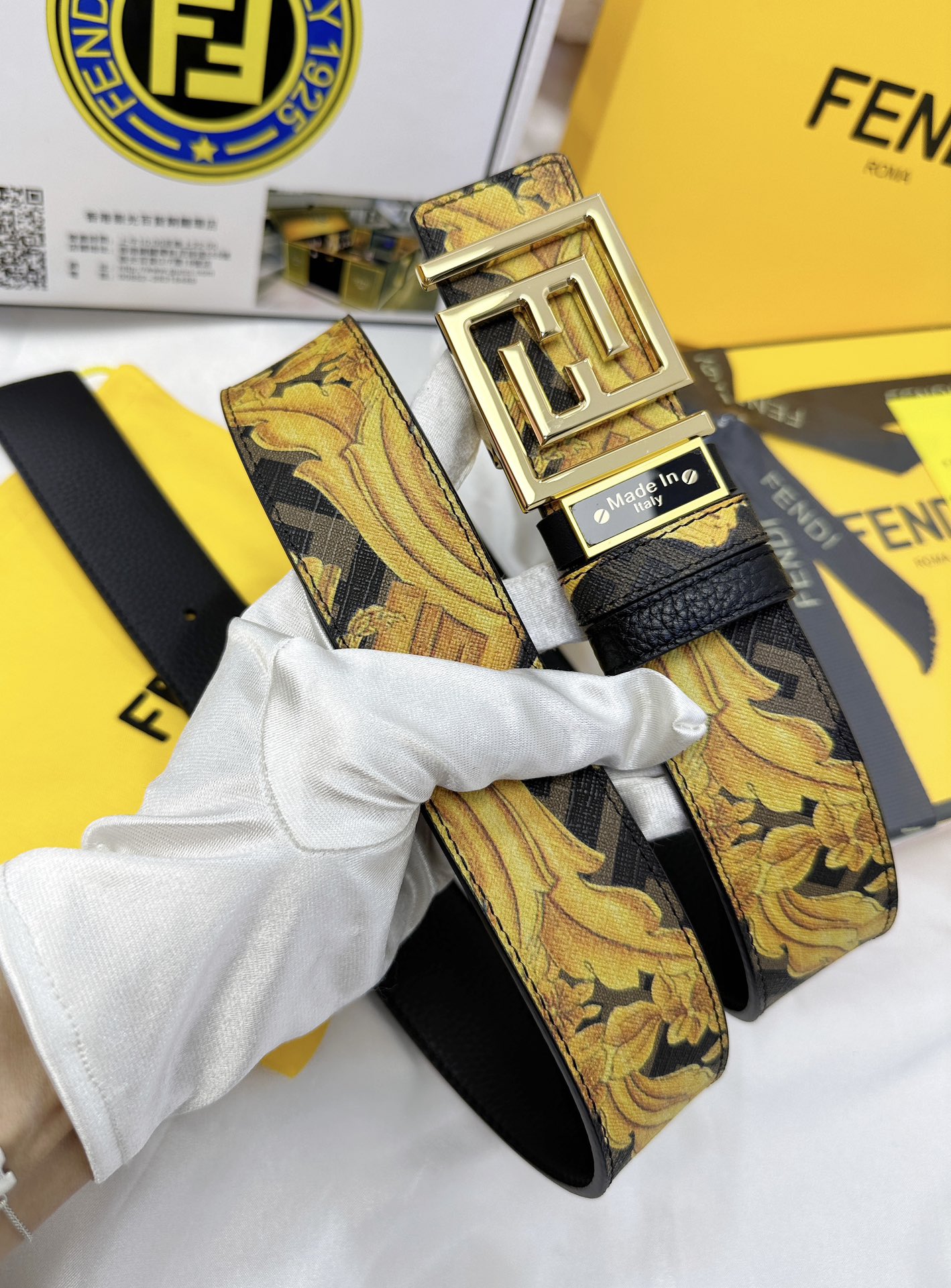 Fendi Leather Belts 1:1 Mirror Version