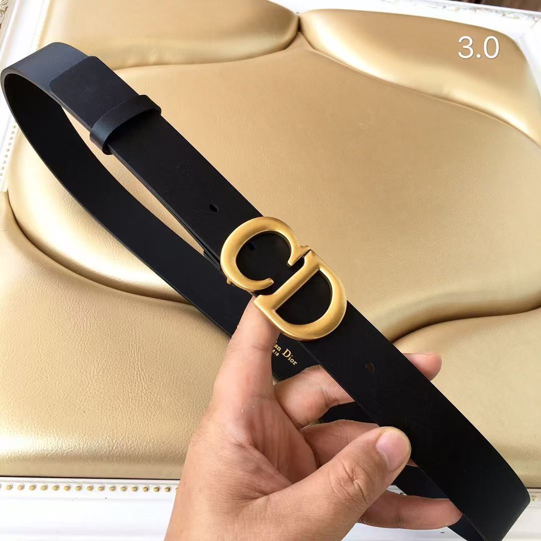 Dior Leather Belts  Women1:1 Mirror Version