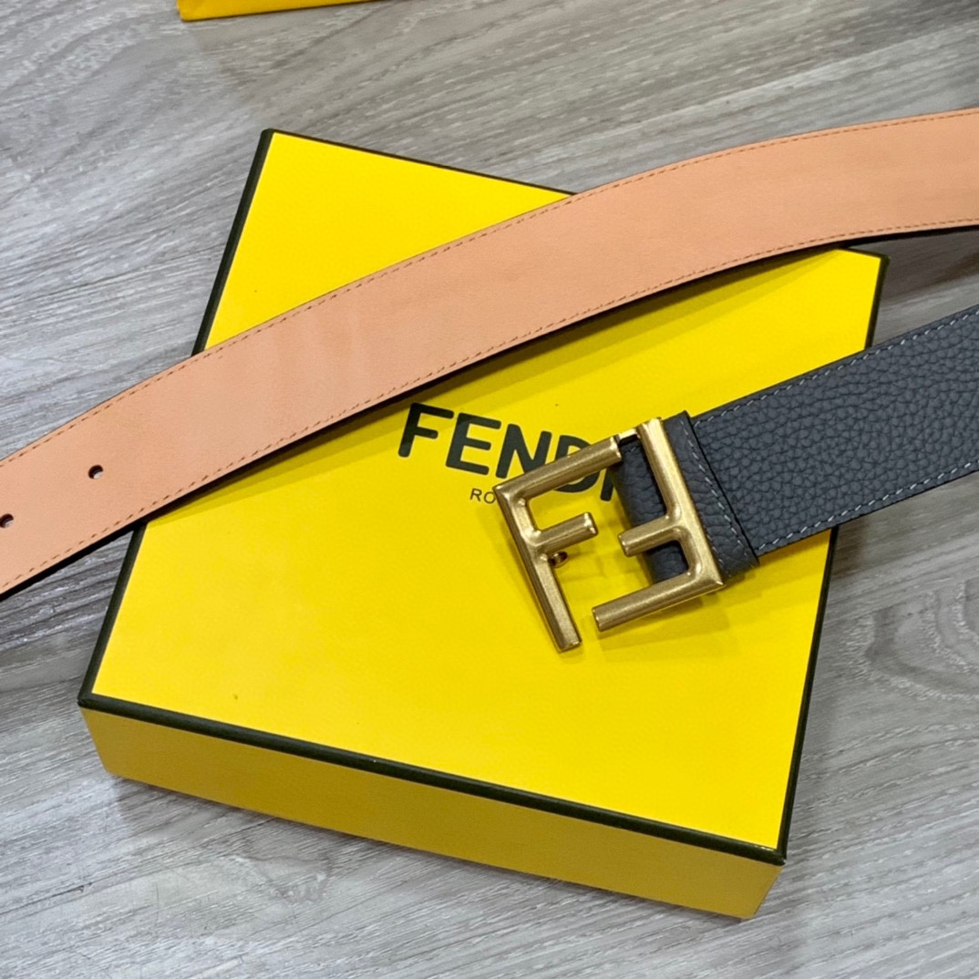 Fendi Leather Belts 1:1 Mirror Version