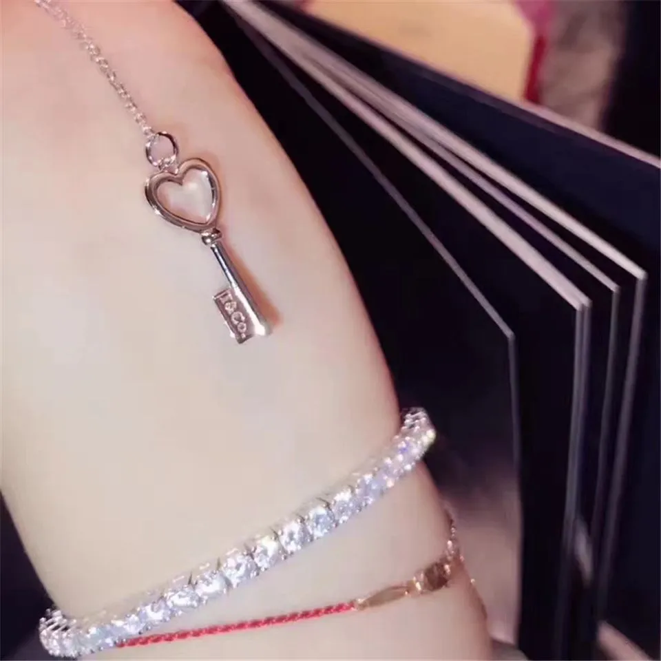 Replica Tiffany Keys Heart Key Pendant Necklace Fine Jewelry Price Dubai 35483853