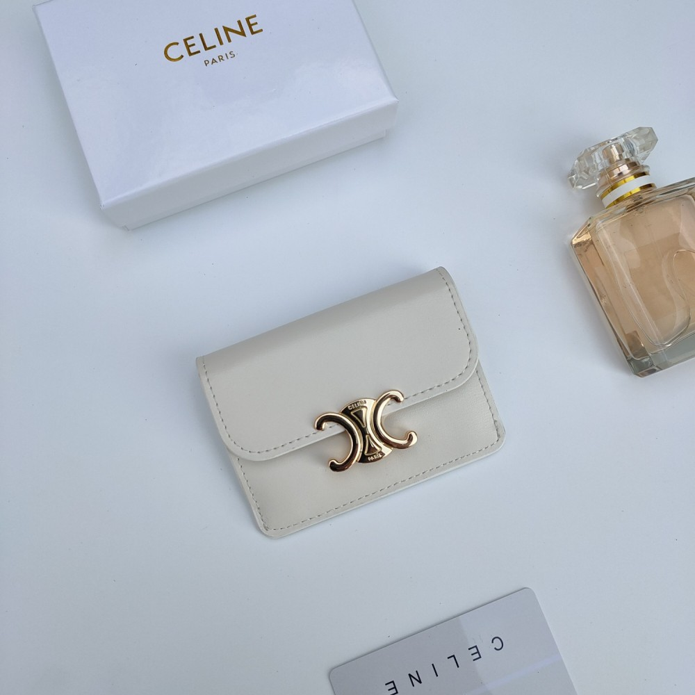 Celine Triomphe Leather card bag (Replica)