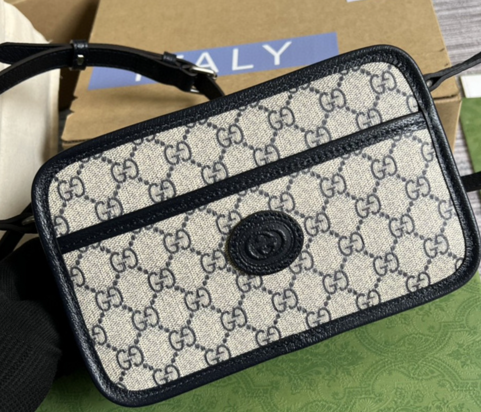 Gucci Classic Canvas Box Bag Handbag Shoulder Bag(Replica)