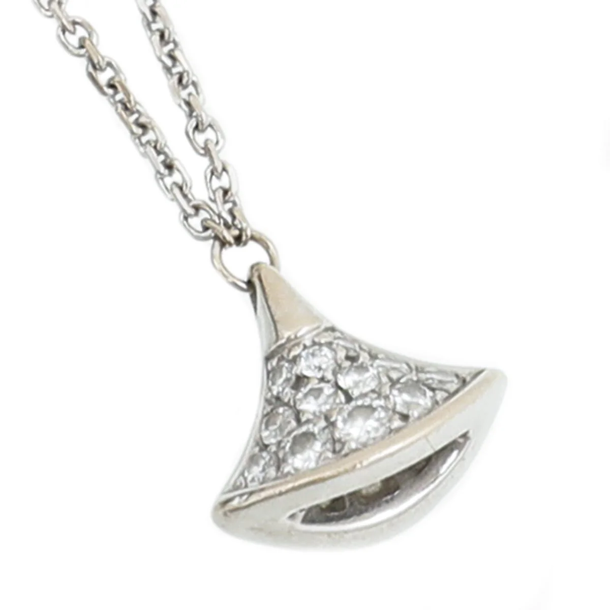 Bvlgari 18K White Gold Diamond Diva's Dream Double Chain Bracelet