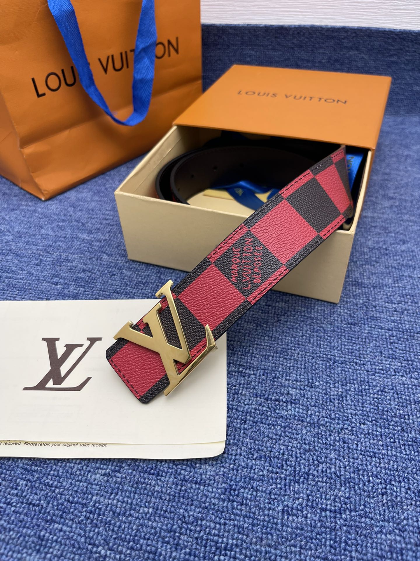 Louis Vuitton LV Leather Belts 1:1 Mirror Version