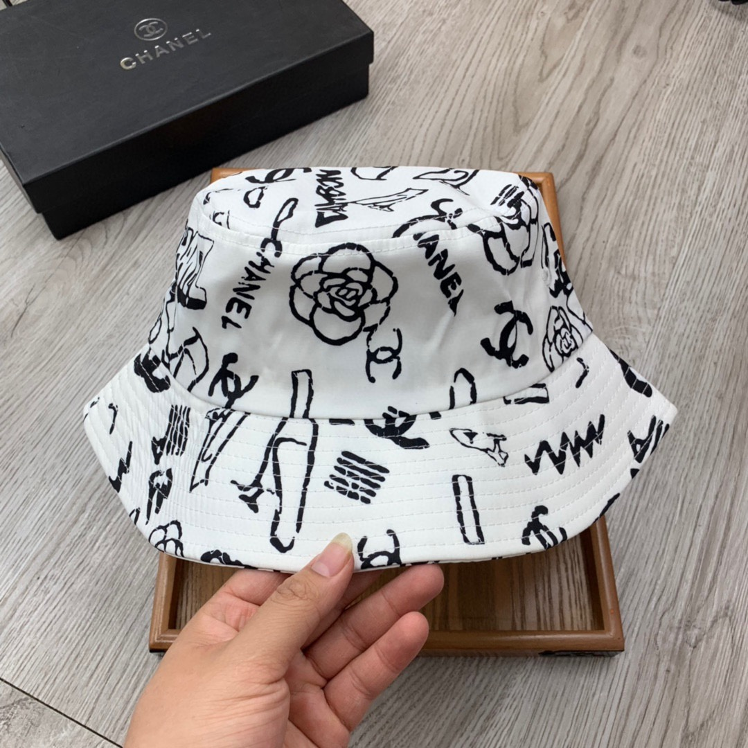 Chanel Printed Fisherman's Hat  Sunhat （Replica）