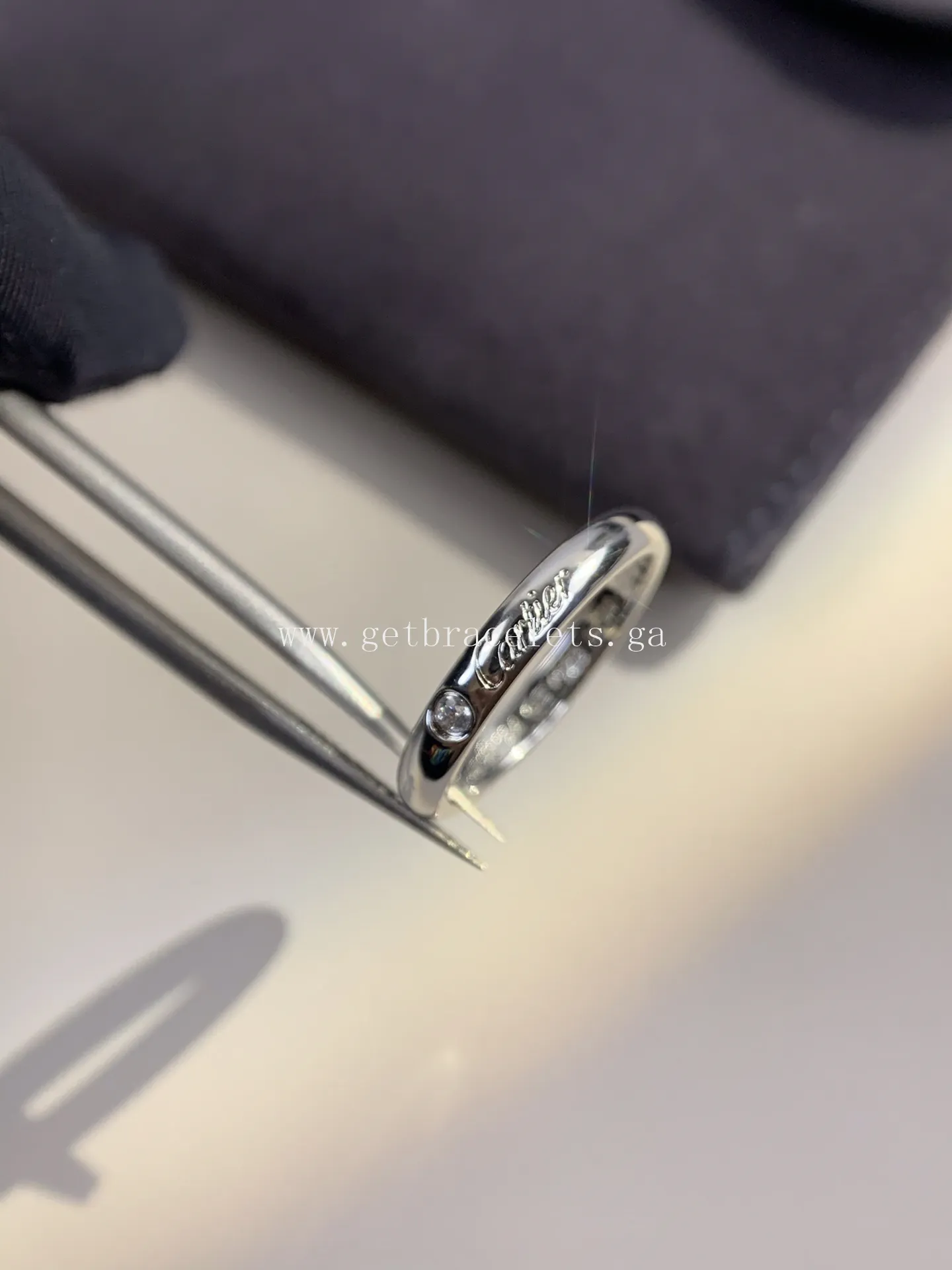 Cartier 1895 Wedding ring With 1 Diamonds White Gold