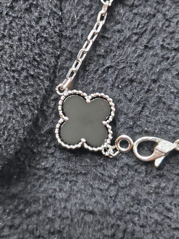 Van Cleef Bracelet Dupe, Black Clover Bracelet, Diamonds