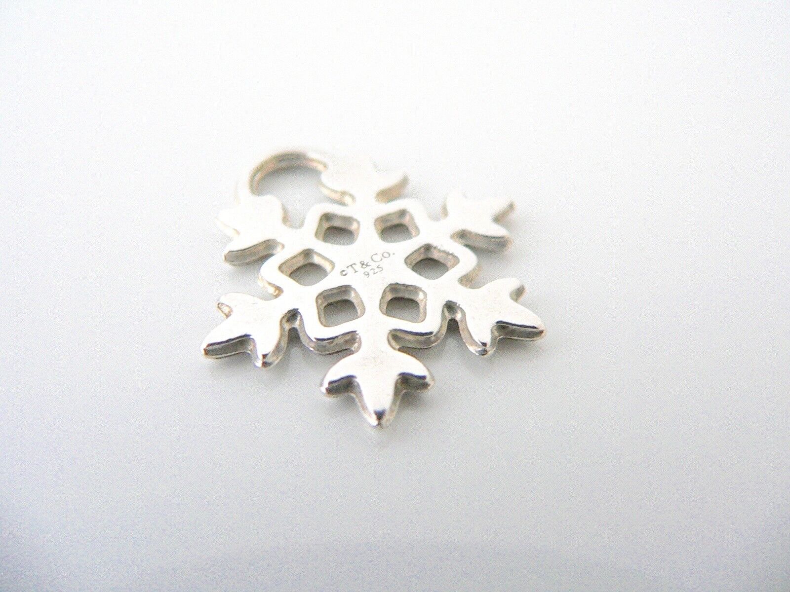 Tiffany & Co Snowflake Charm Silver Pendant 4 Necklace Bracelet Winter Love Gift