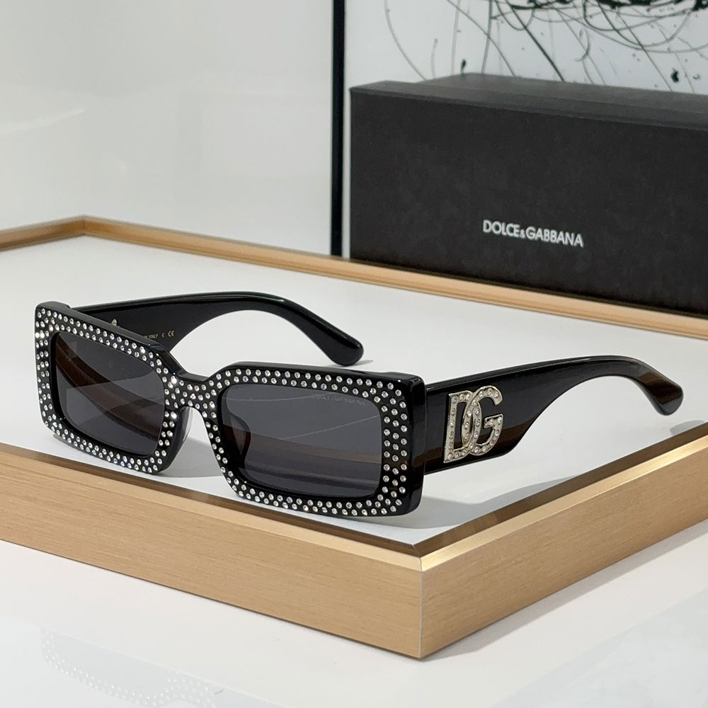 DOLCE & GABBAN DG Small Box Logo Mirror leg  Sunglasses Top quality （Replica）