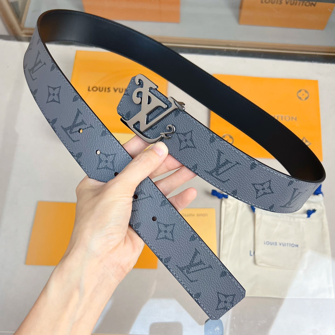 Louis Vuitton LV Leather Belts 1:1 Mirror Version
