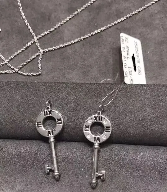 2021 Tiffany Keys Atlas Rose Gold Pierced Key Pendant Necklace For Toned UK Price