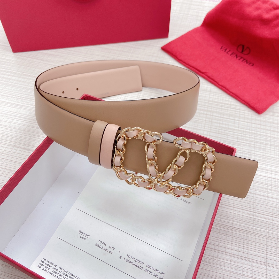 Valentino Leather Belts 1:1 Mirror Version