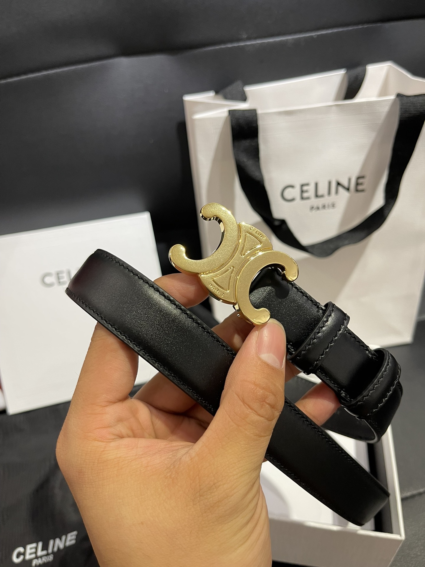 Celine Leather Belts 1:1 Mirror Version