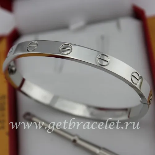 Cheap Cartier Love Bracelet For Men and Women White Gold B6035416 (New Version - Prevent Screws Fall Out)