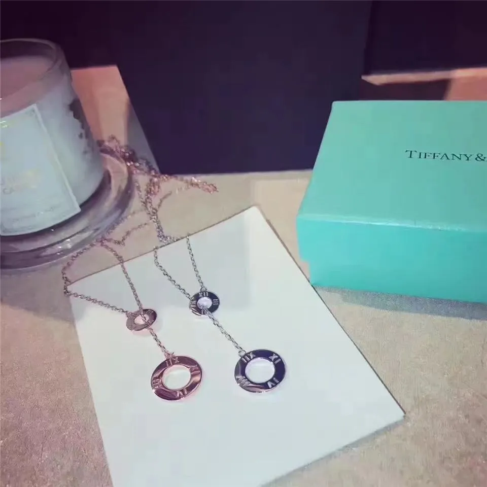 Tiffany Atlas Lariat Circle Pendant Necklace Gift For Women 30419359