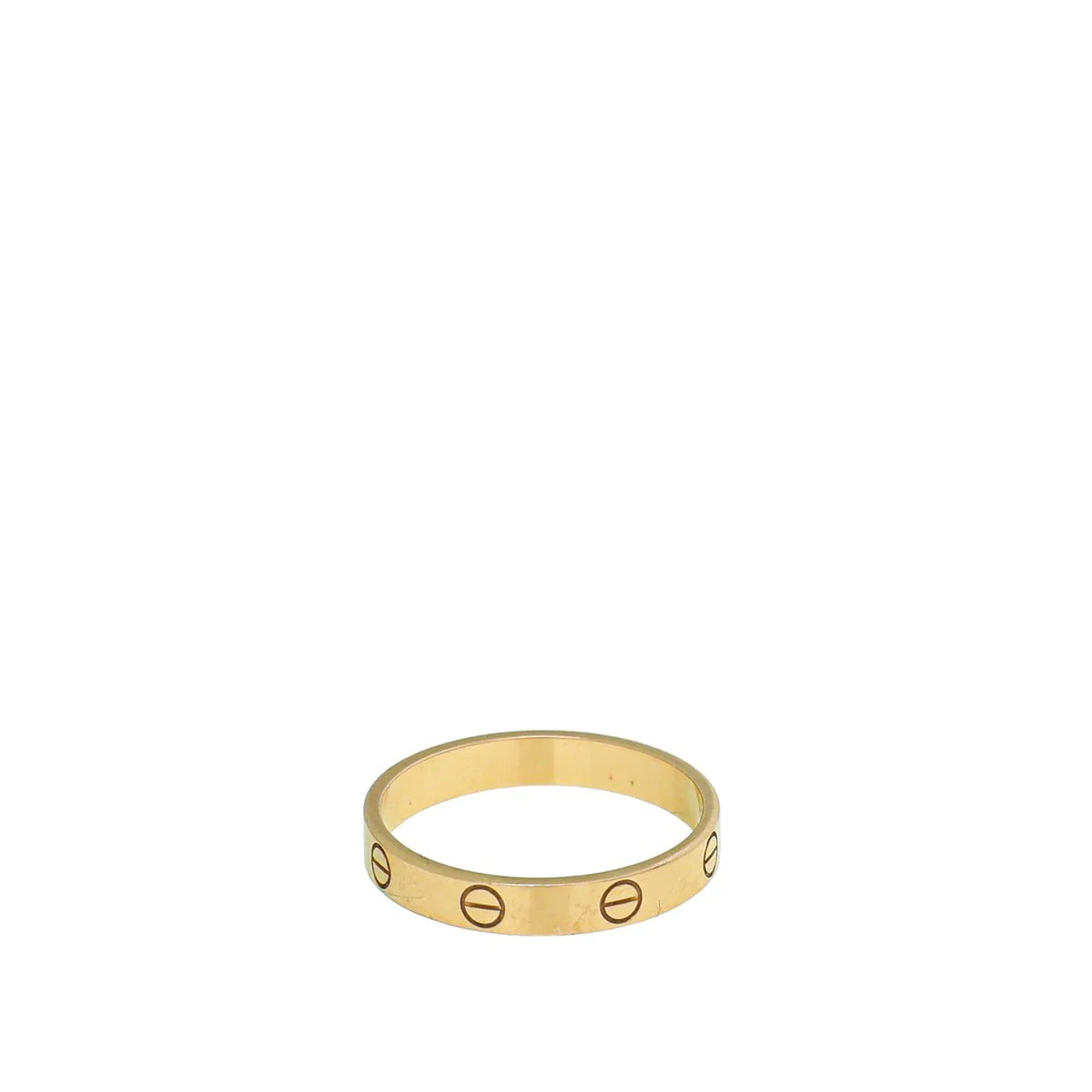 Cartier 18K Rose Gold Love Small Model Wedding Band Ring 63