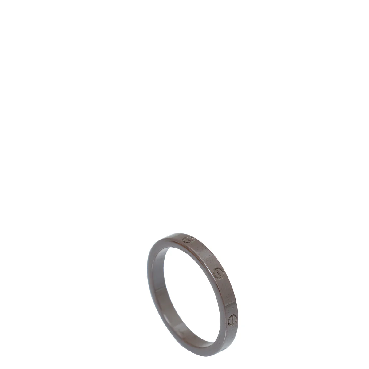 Cartier 18K Pink Gold Diamonds Ceramic Love 3 Hoops Ring 50