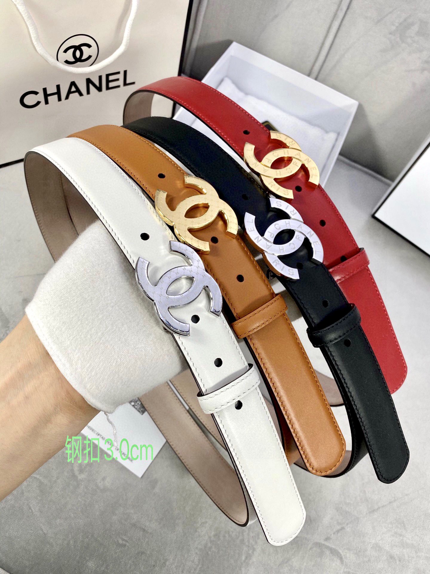 Chanel Leather Belts 1:1 Mirror Version