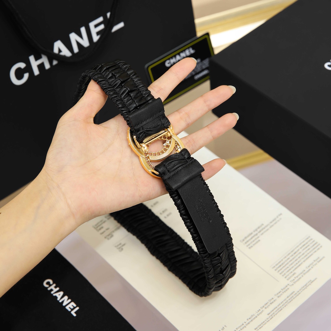 Chanel Leather Belts 1:1 Mirror Version