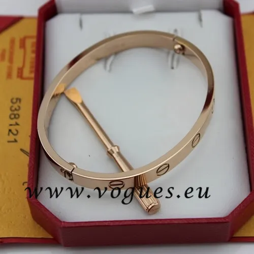 Cartier Couple Bracelet Pink Gold B6041002 (New Version – Prevent Screws Fall Out)