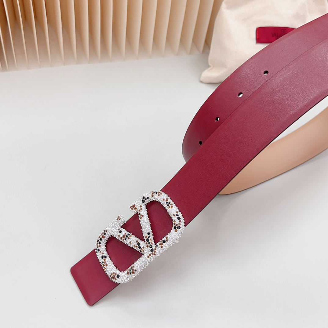 Valentino Leather Belts 1:1 Mirror Version