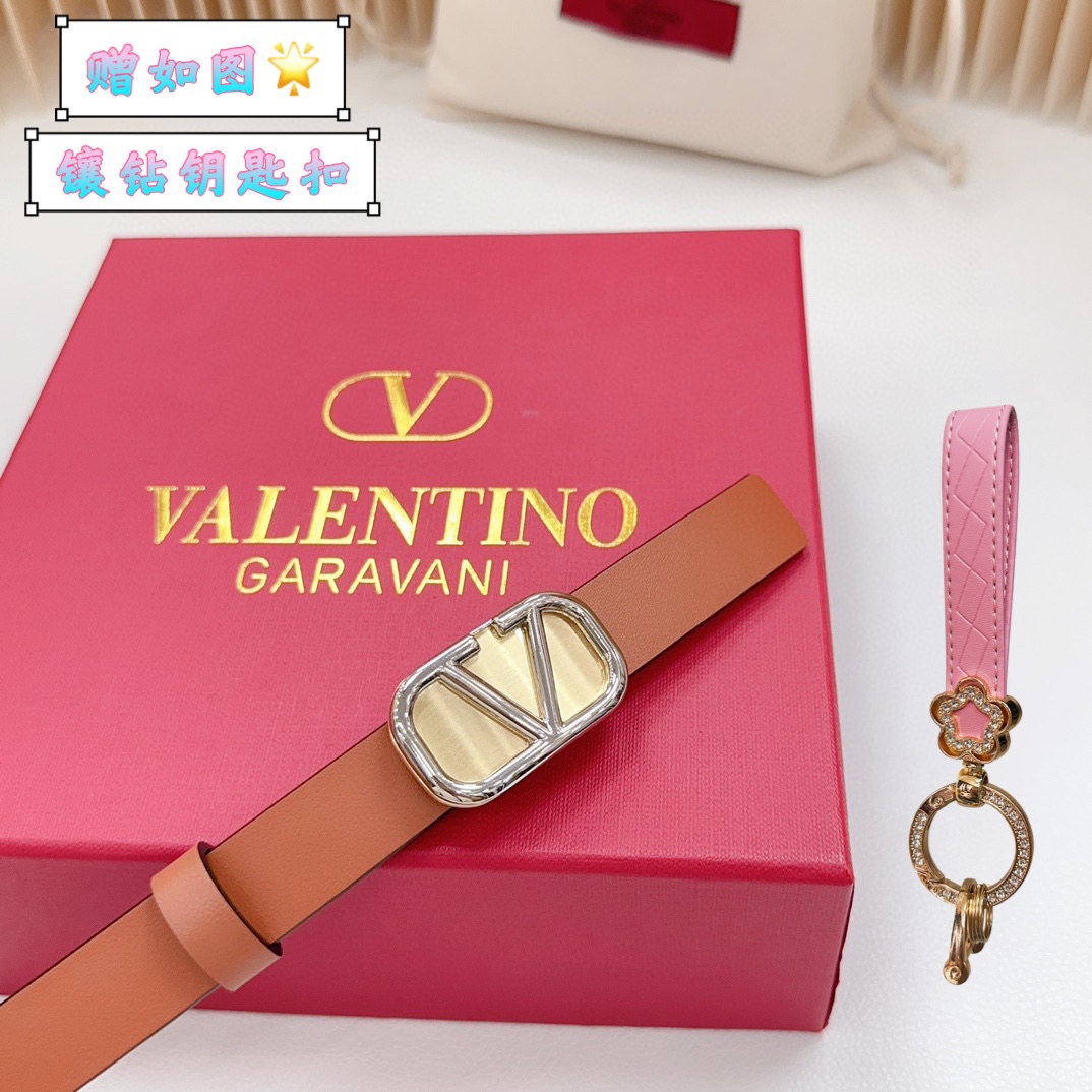 Valentino Leather Belts 1:1 Mirror Version