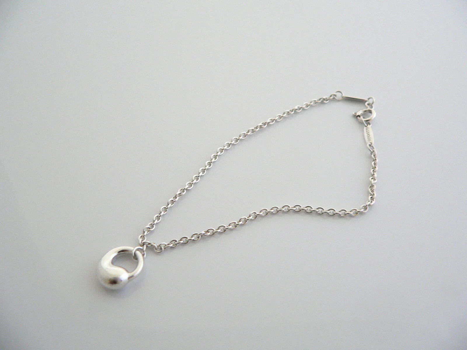 Tiffany & Co Eternal Circle Dangle Bracelet Bangle Silver Peretti Gift Chain Art