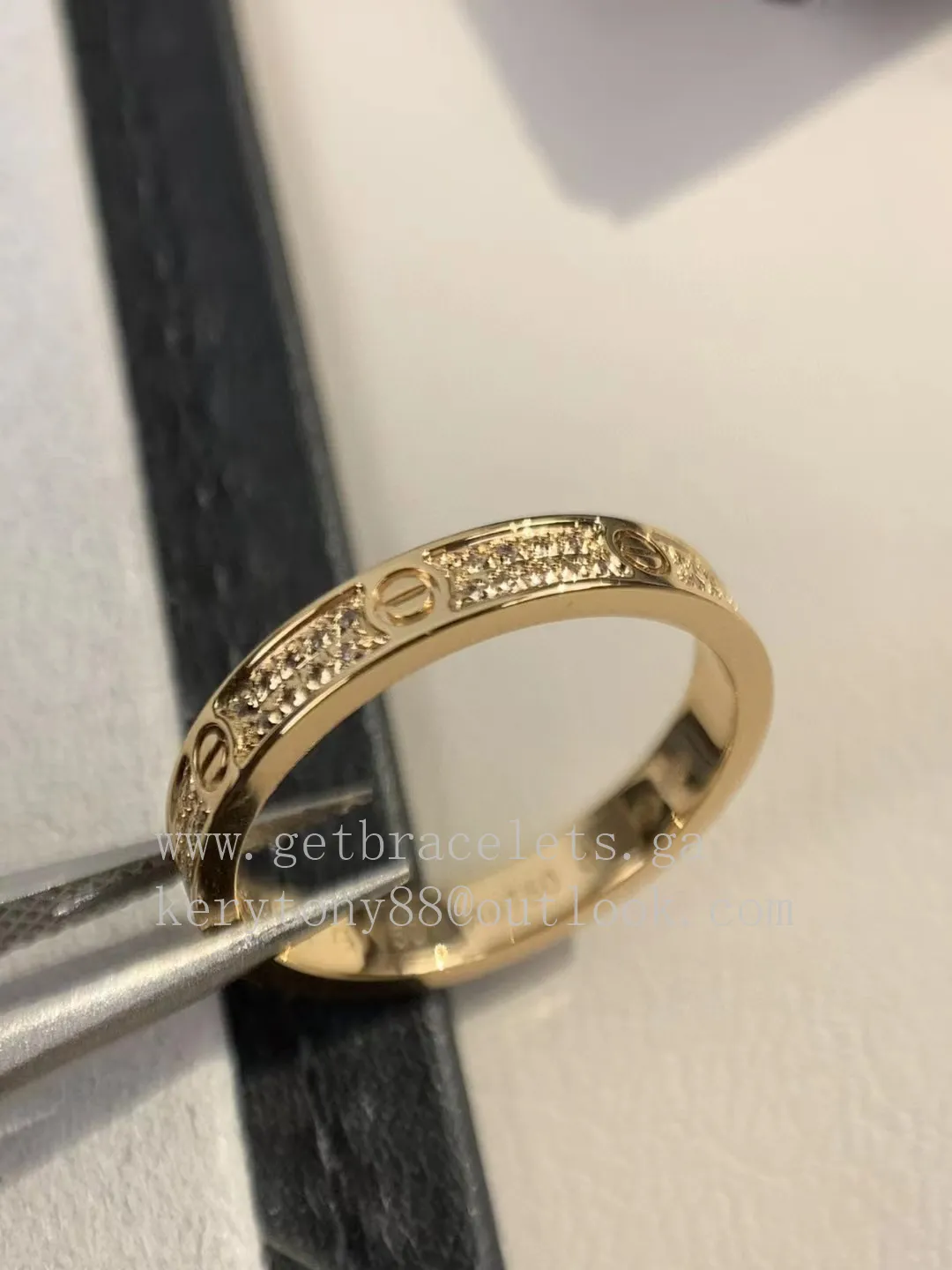 Cartier Love Ring Small Model Yellow Gold with Diamonds B4218000