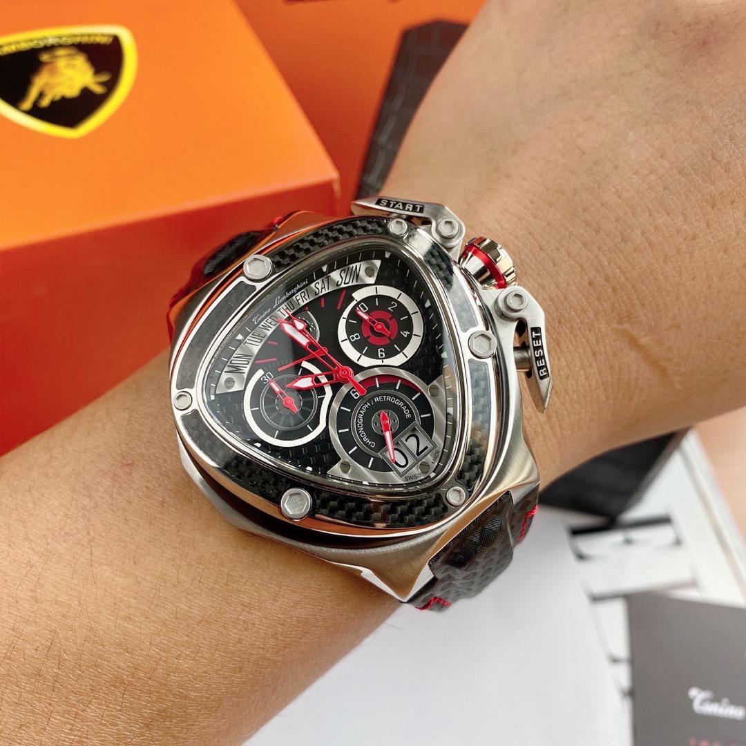 Tonino Lamborghini New Spyder Chronograph Black / Red / White