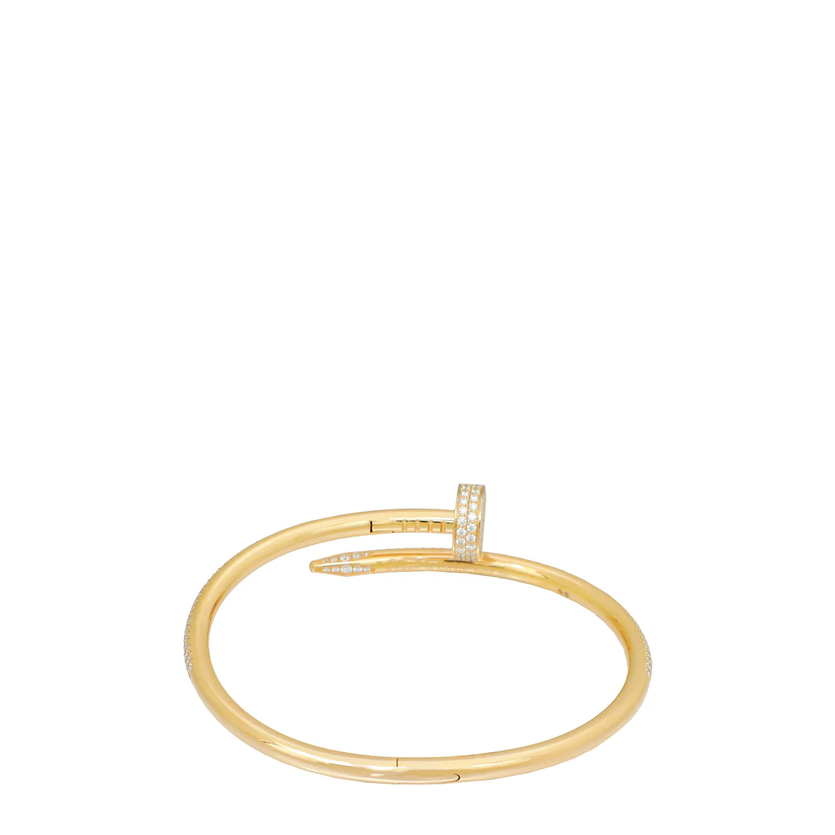 Cartier 18K Rose Gold Diamond Juste Un Clou Bracelet 16