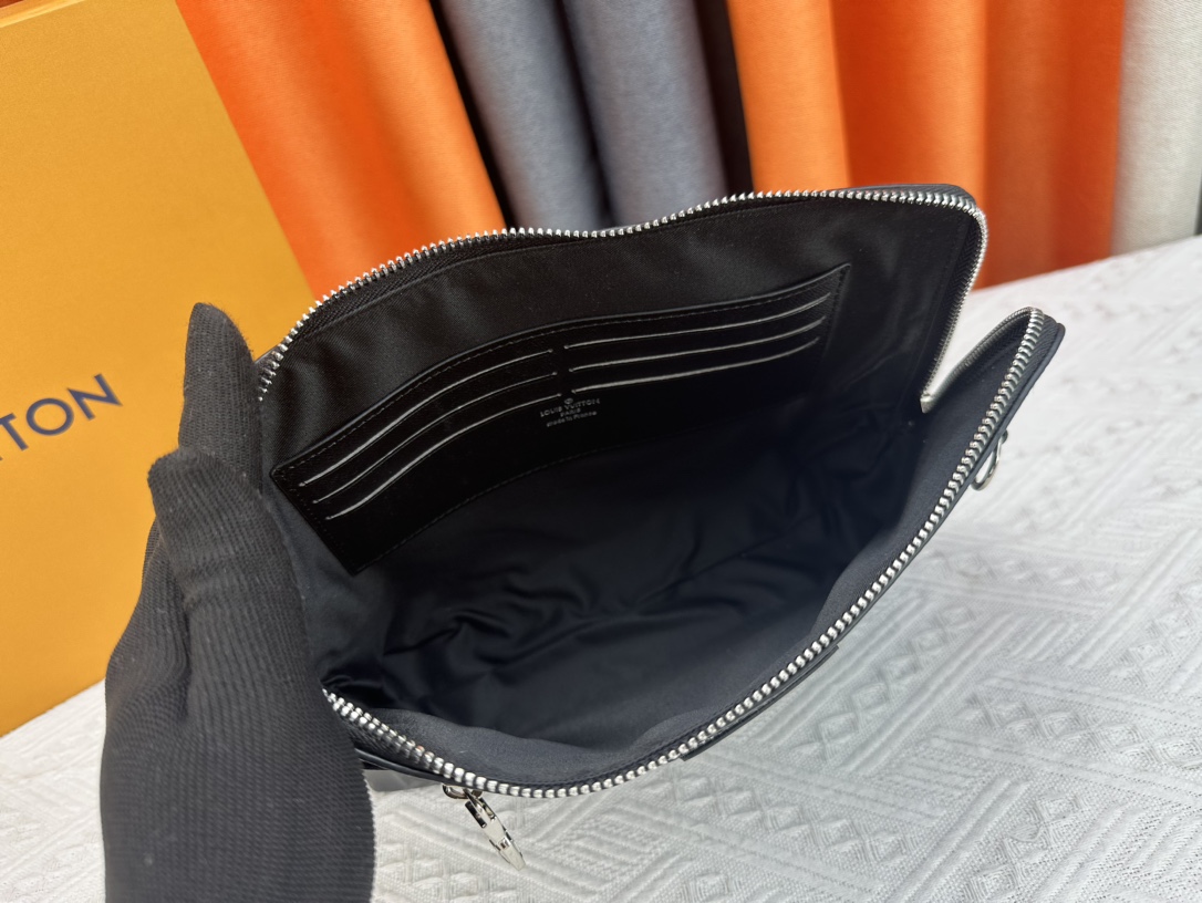 Louis Vuitton Pochette Jour Monogram Eclipse M82080 Clutch Bag Handbag