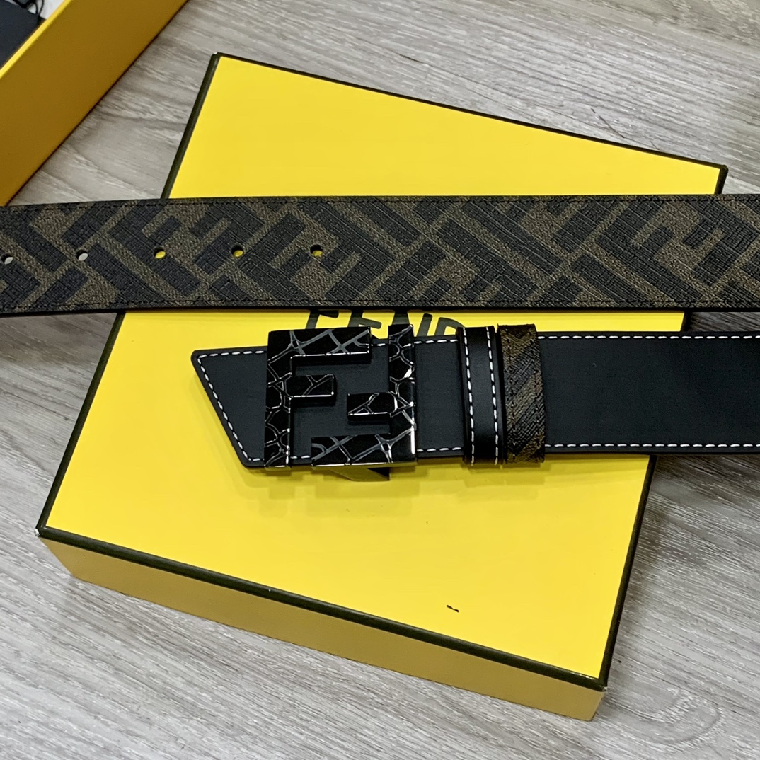 Fendi Leather Belts 1:1 Mirror Version