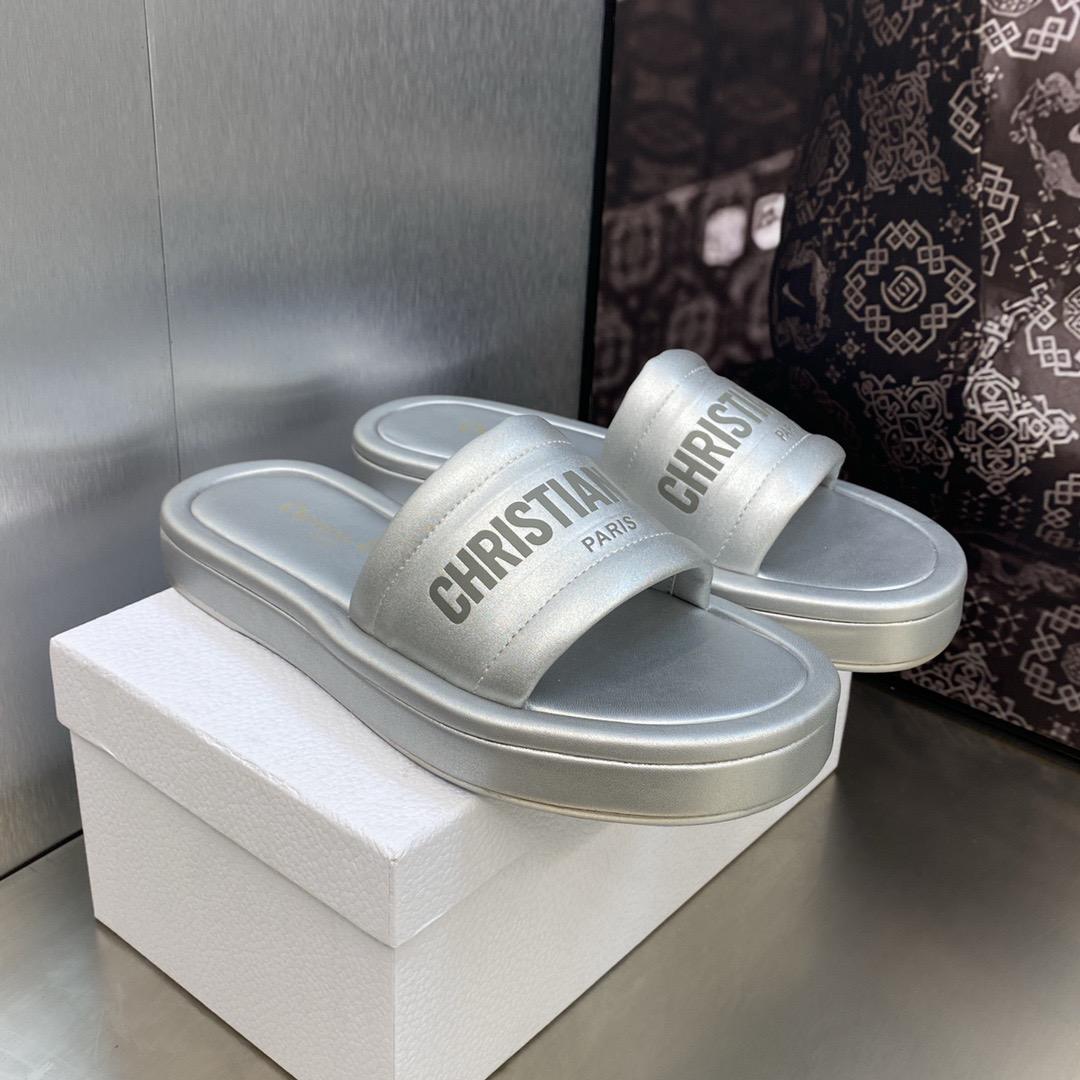 Dior Every-D Leather Fashion Flip-flops Shoes Sandal (Replica)