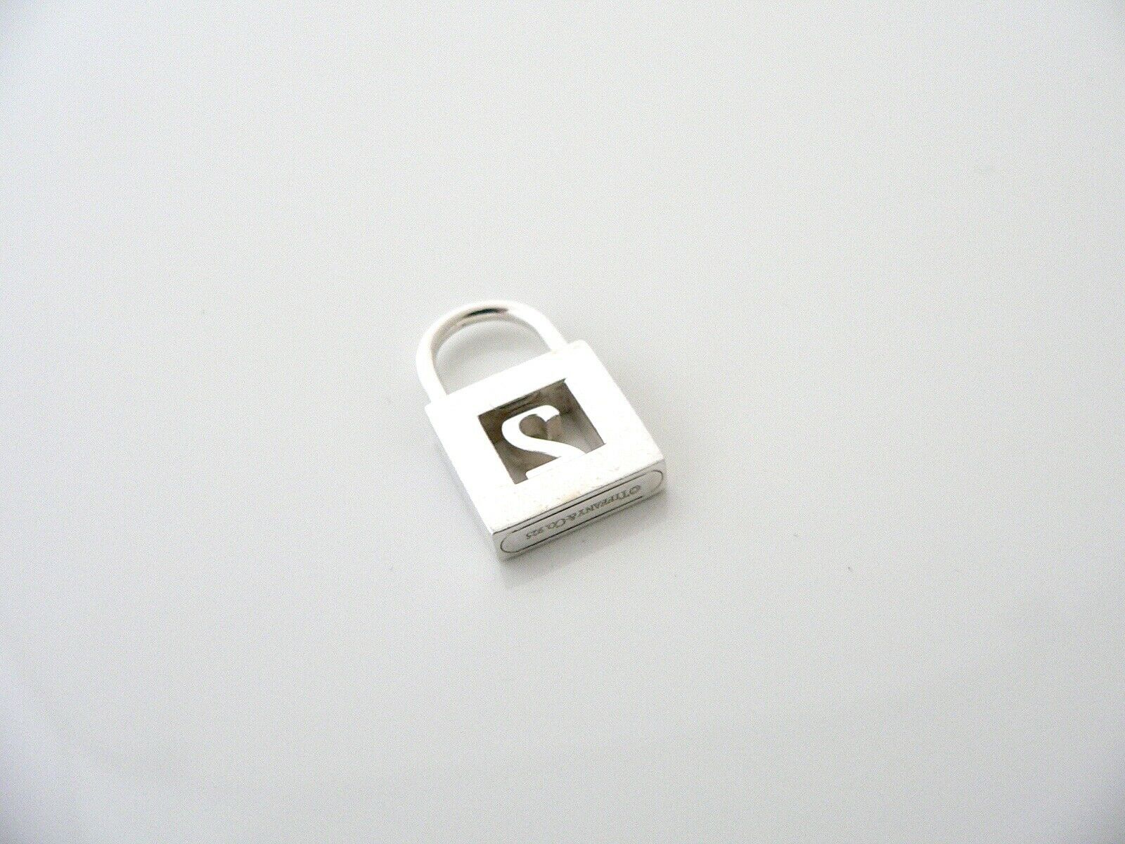 Tiffany & Co Silver Number Two 2 Padlock Pendant Charm Gift Love Personalized