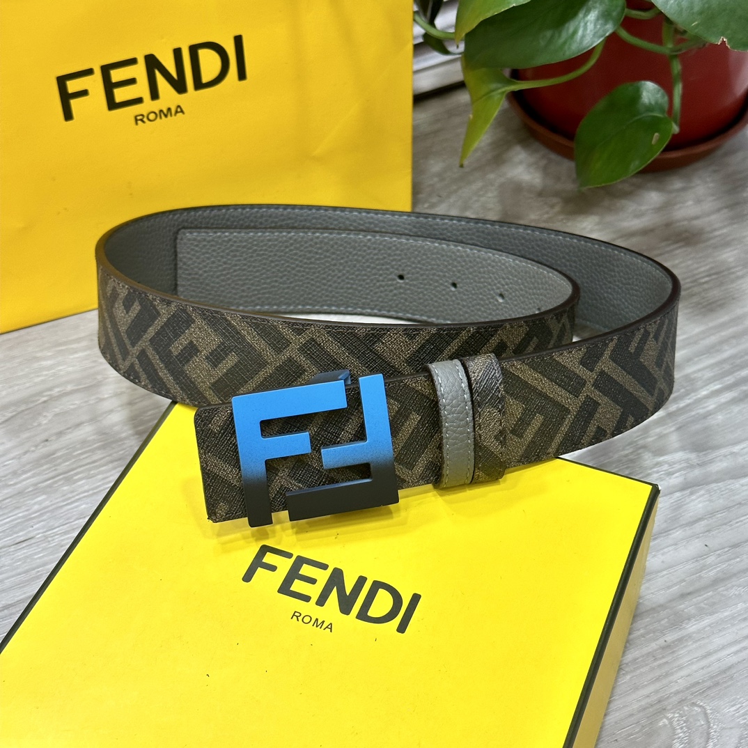 Fendi Leather Belts 1:1 Mirror Version