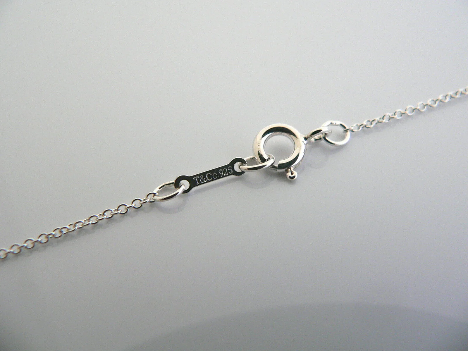 Tiffany & Co Silver Gold Jolie Bead Flower Necklace Pendant Charm Gift 17 Inches