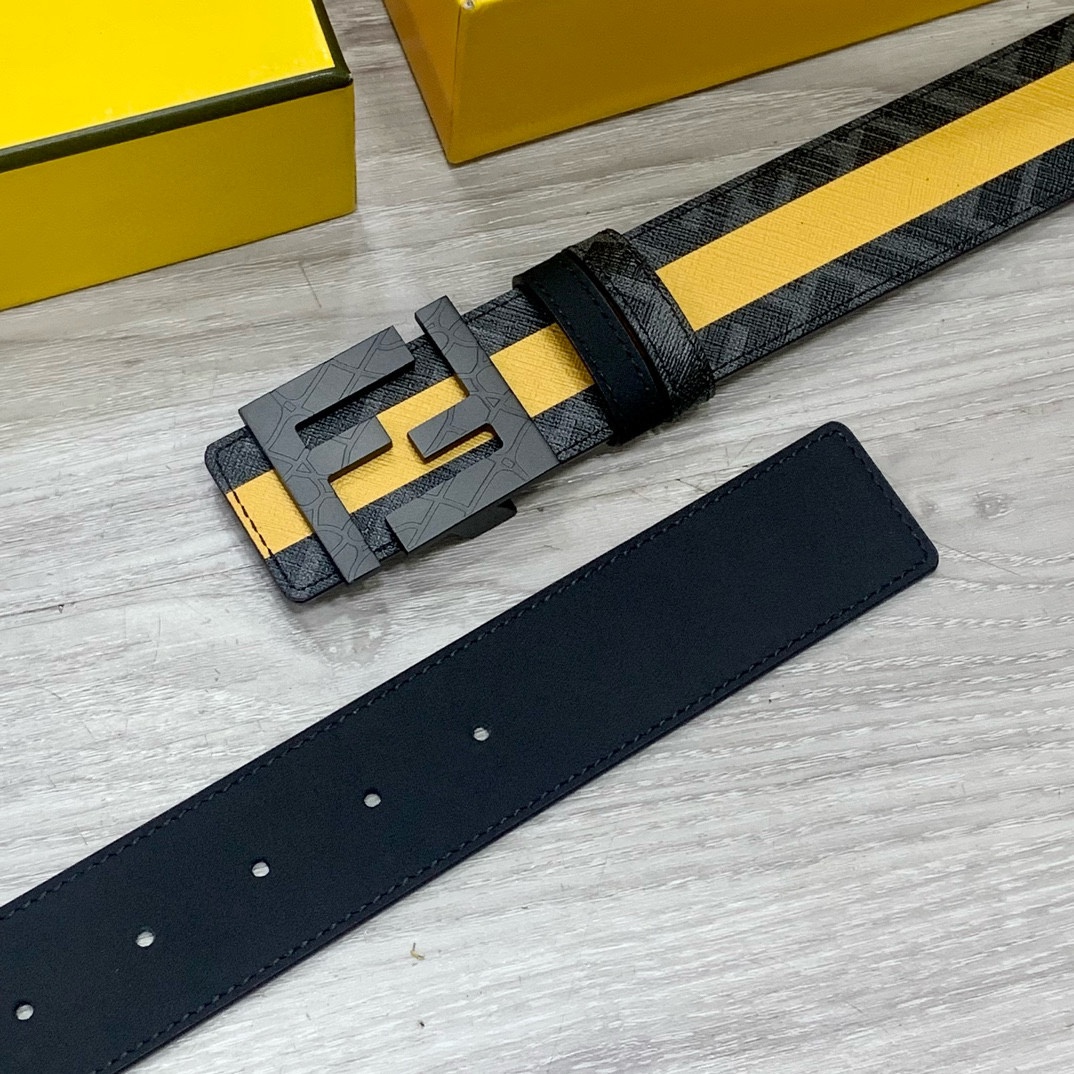 Fendi Leather Belts 1:1 Mirror Version